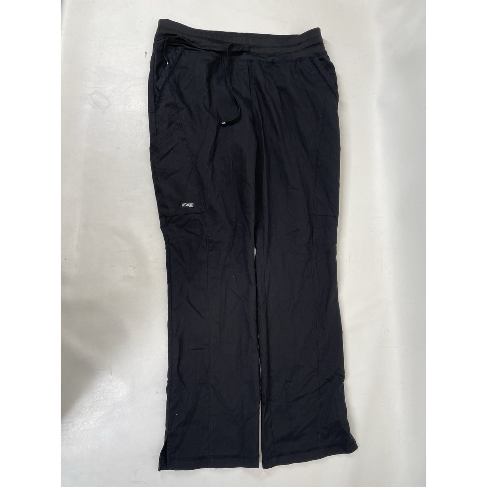 Greys Anatomy Barco Scrubs 4PKT Drawcord Mesh Trim Scrub Pants M Black NWOT